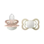 Lot de 2 sucettes Bibs Supreme symétriques Glow Blush / Vanilla pour bébé de 0 à 6 mois
