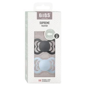 2 sucettes Supreme symétriques Iron / Baby Blue Bibs 6-18 mois – Bibs