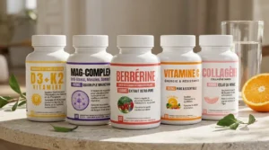 Compléments alimentaires : D3 K2, Mag-Complex, Berbérine, Vitamine C et Collagène