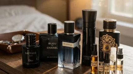 Décants de parfum : flacons Louis Vuitton, Gucci, Chanel et Narciso Rodriguez