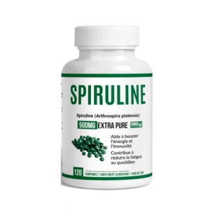 Anti-Fatigue, Immunité & Anémie – Spiruline Pure 500 mg (Super-Aliment) – AlphaVital