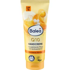 Balea Crème pour les mains Q10 à l'huile d'abricot et SPF15 100 ml – Balea