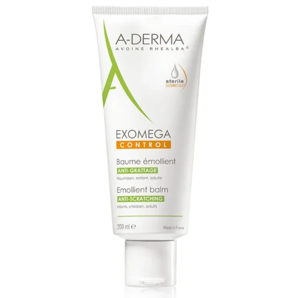 بلسم مرطّب Exomega Control من A-Derma 200 مل – منظر أمامي