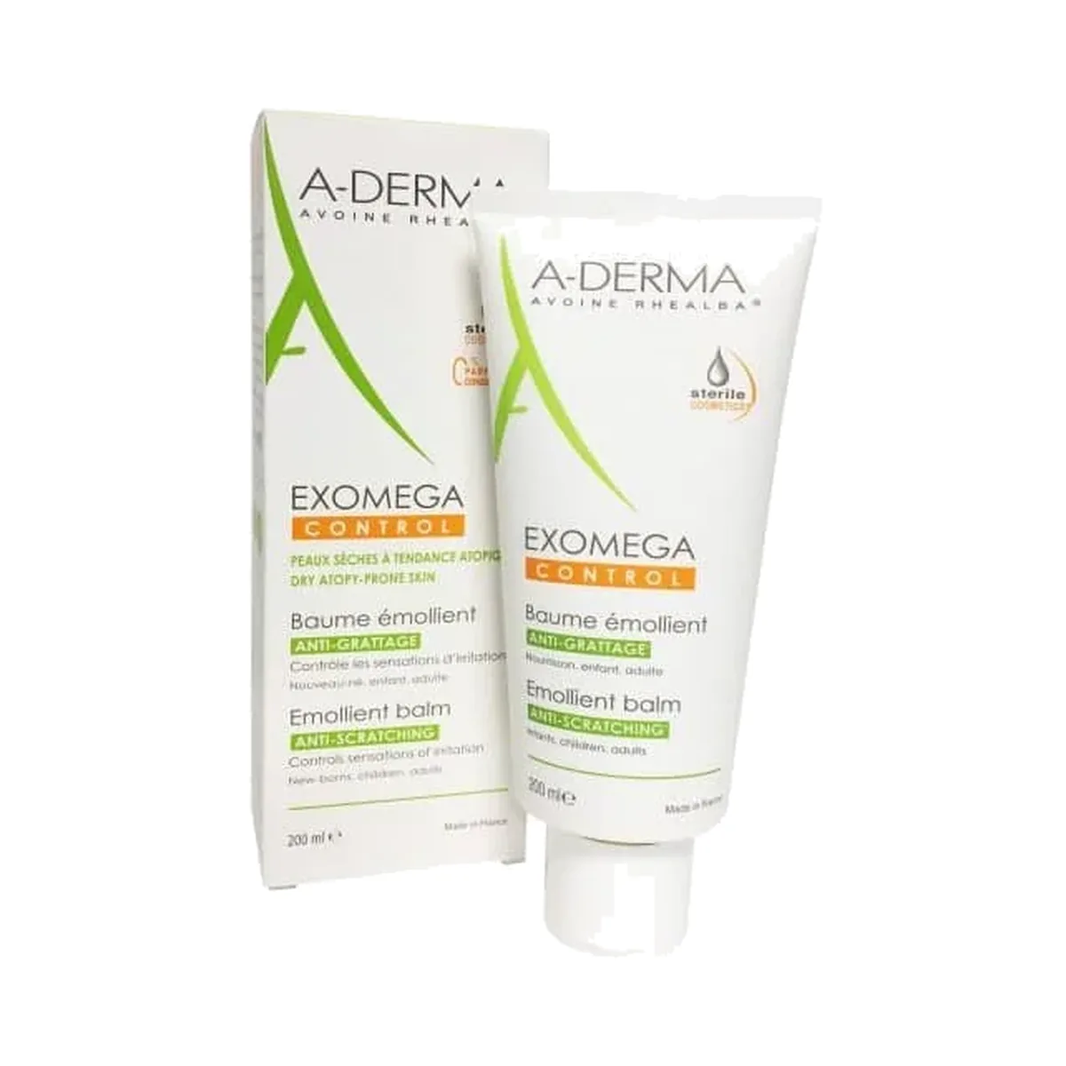 Baume émollient Exomega Control A-Derma 200 ml بلسم مرطّب Exomega Control من A-Derma سعة 200 مل