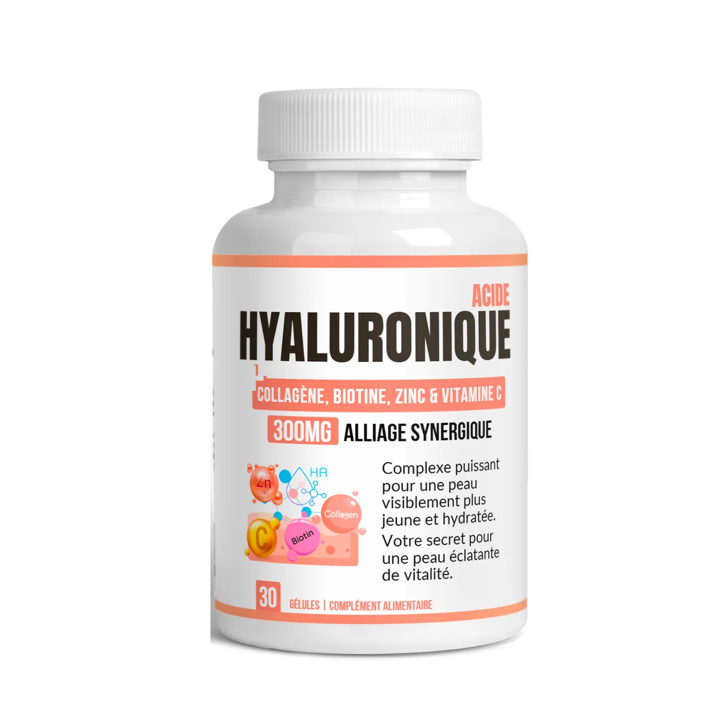 Beauté Intégrale – Acide Hyaluronique, Collagène, Biotine, Zinc & Vitamine C (Peau, Cheveux, Ongles) Beauté Intégrale – Acide Hyaluronique, Collagène, Biotine, Zinc & Vitamine C (Peau, Cheveux, Ongles) – AlphaVital