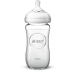 Biberon en verre Philips Avent Natural Response 240 ml avec tétine