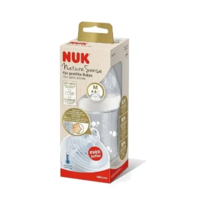 Biberon Nature Sense en verre 240 ml blanc Nuk – Nuk