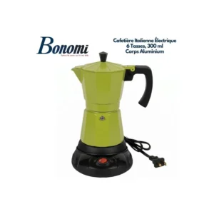 Bonomi, cafetière italienne électrique 6 tasses 480 W – Bonomi
