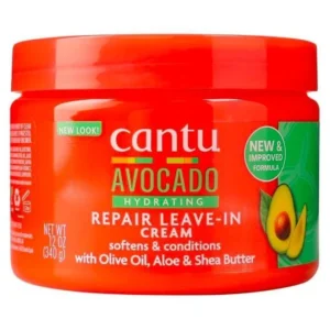 كريم Cantu Avocado Hydrating Repair للشعر بدون شطف بوزن 340 غ