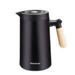 Carafe isotherme Taurus Melody 1 L noire, poignée en bois – Taurus