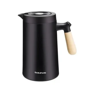 Carafe isotherme Taurus Melody 1 L noire, poignée en bois – Taurus