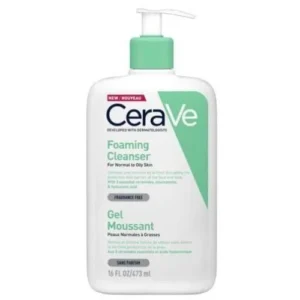 CeraVe, gel nettoyant moussant pour peau normale à grasse, flacon 473 ml – CeraVe