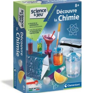 Clementoni Découvre la chimie, coffret de 60 expériences – Clementoni