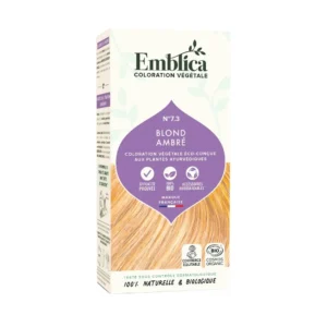 صبغة نباتية 7.3 أشقر كهرماني من Emblica 100 غ – Emblica