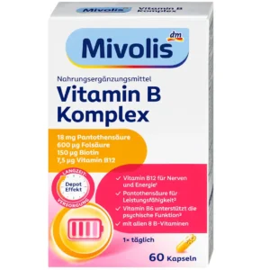 Complexe de 8 vitamines B Mivolis 60 gélules – Mivolis