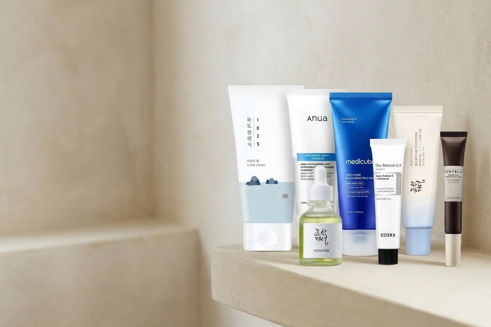 Soins coréens : sérums, crèmes et nettoyants en vedette