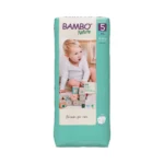 Paquet de 44 couches Bambo Nature taille 5 pour enfant de 12 à 18 kg