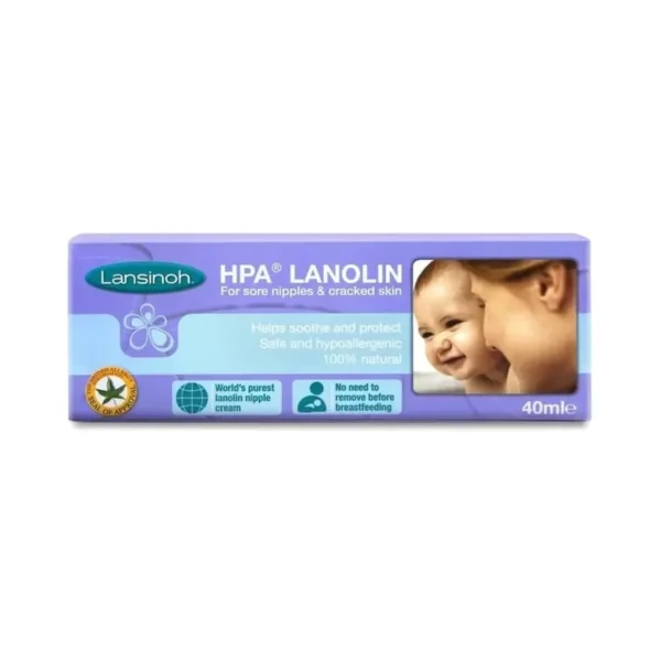 Crème à la lanoline HPA Lansinoh soin mamelons 40 ml – emballage