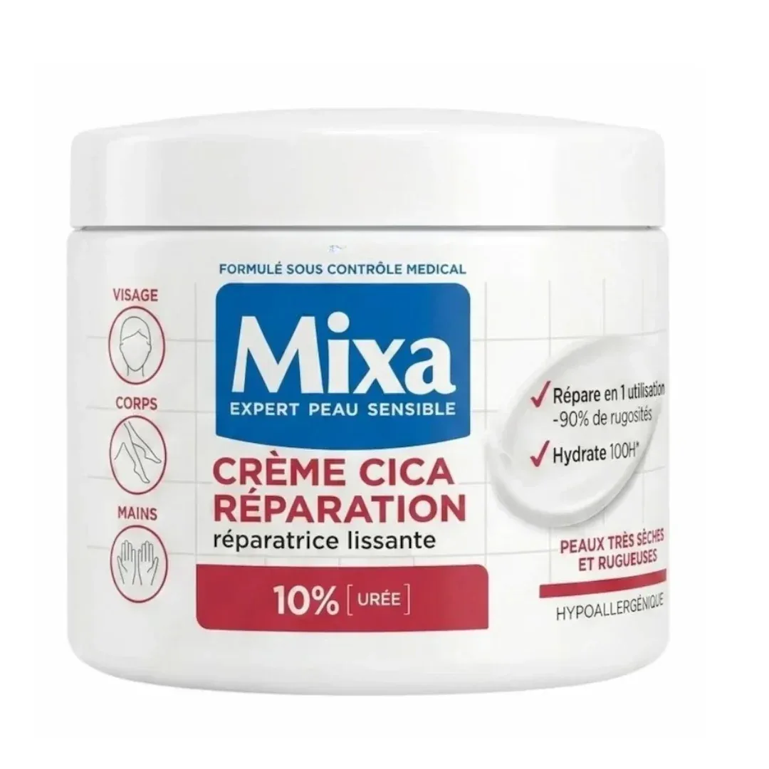 Crème Cica Réparation Mixa 400 ml كريم Mixa Cica Réparation للبشرة الجافة جدًا سعة 400 مل