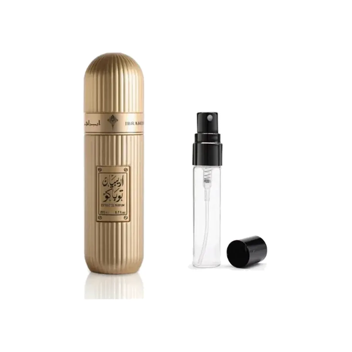 Décant Ibrahim Al Qurashi Arabian Tobacco – 5/10 ml Décant du parfum Ibrahim Al Qurashi Arabian Tobacco en vaporisateur de 5 ou 10 ml