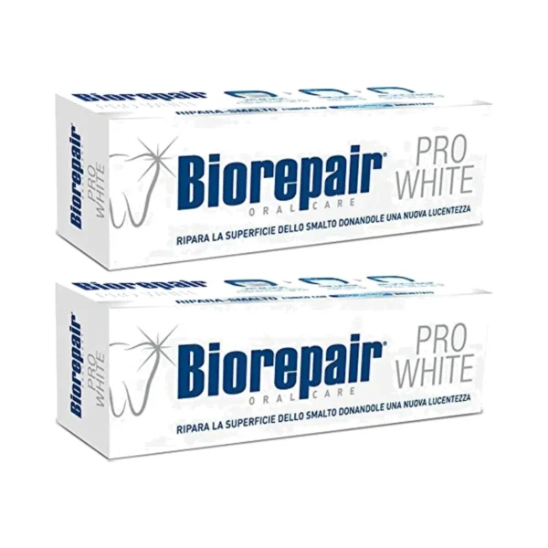 Dentifrice Pro White Biorepair 75 ml – vue de face