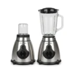 Deutschmann blender 1000 W 5 vitesses, bol en verre 1,5 L + moulin – Deutschmann