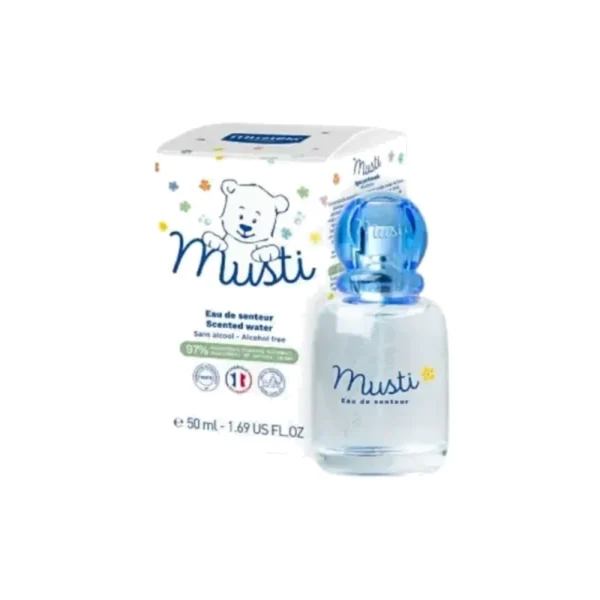 Eau de soin parfumée Musti Mustela 50 ml – accessoires