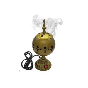Encensoir électrique bronze, modèle boule ajourée
