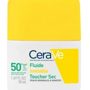 Fluide invisible toucher sec SPF 50+ CeraVe 50 ml