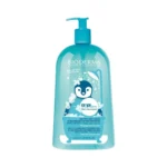 Flacon pompe de 1 L du gel moussant nettoyant doux ABCDerm de Bioderma pour bébé