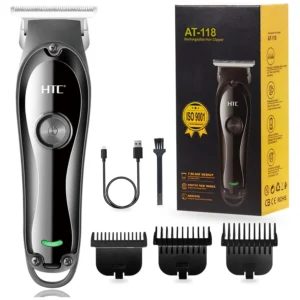 HTC AT-118, tondeuse cheveux et barbe rechargeable USB-C – HTC