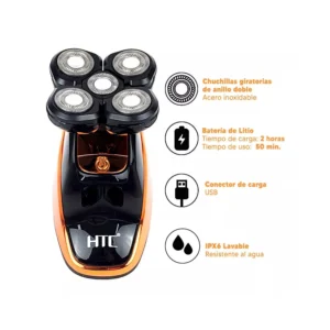 HTC, rasoir professionnel lavable et rechargeable – HTC
