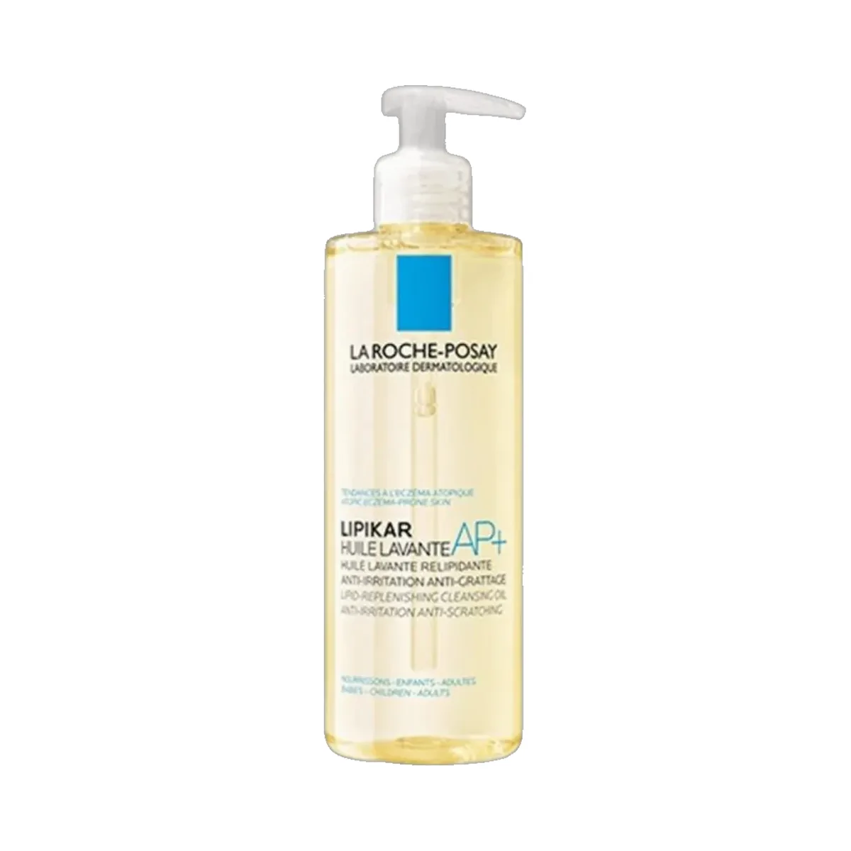 Huile lavante Lipikar AP+ La Roche-Posay 400 ml عبوة بمضخة سعة 400 مل من زيت الغسول Lipikar AP+ من La Roche-Posay