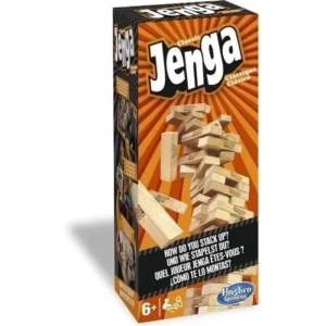 Jenga Hasbro Gaming jeu classique 54 blocs en bois massif – Hasbro