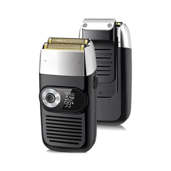 Kemei KM-2026, tondeuse à barbe écran LCD 120 min – vue arrière