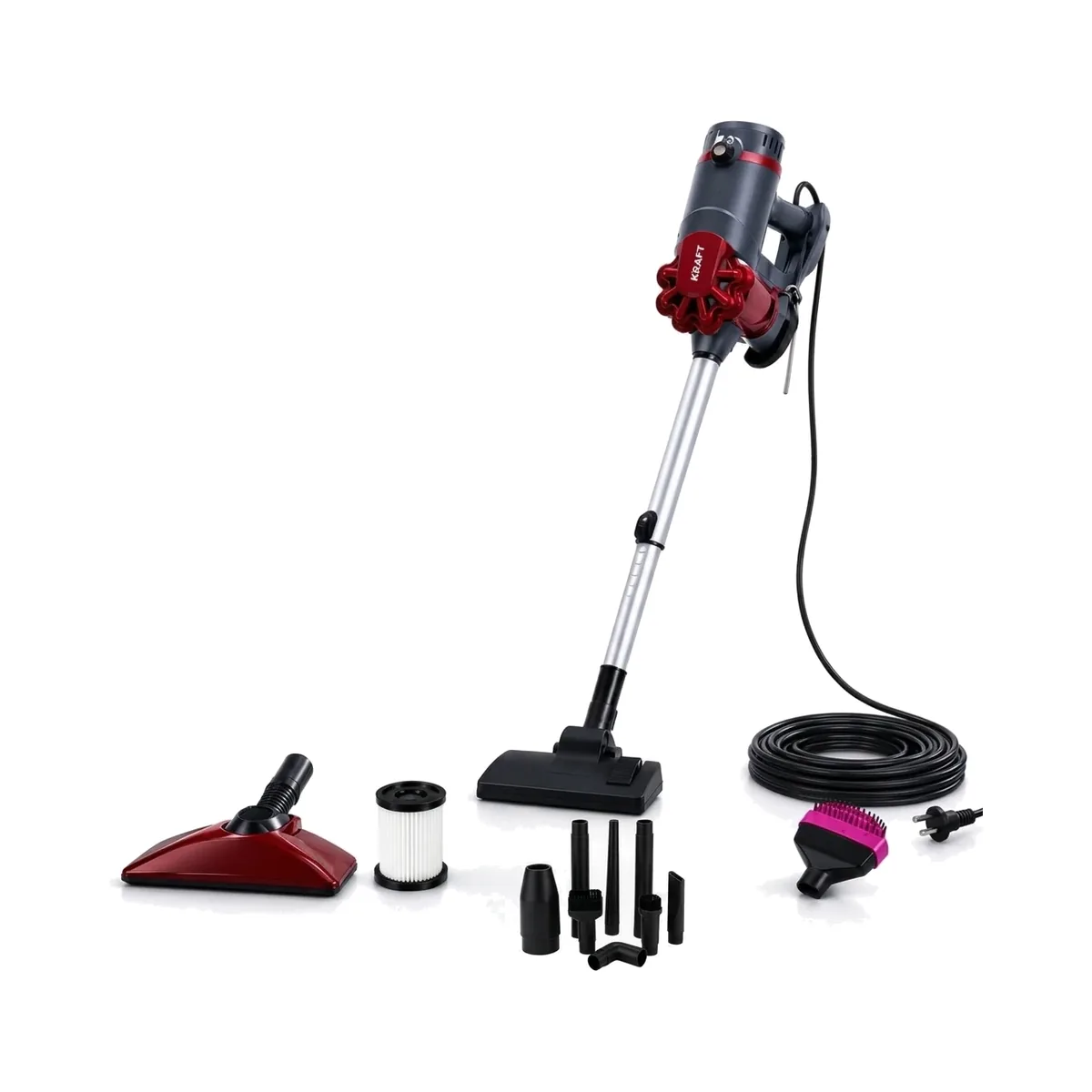 Kraft line 15 en 1, aspirateur à main filaire 5000 W, réservoir 1 L Kraft line 15 en 1, aspirateur à main filaire 5000 W, réservoir 1 L – Kraft line
