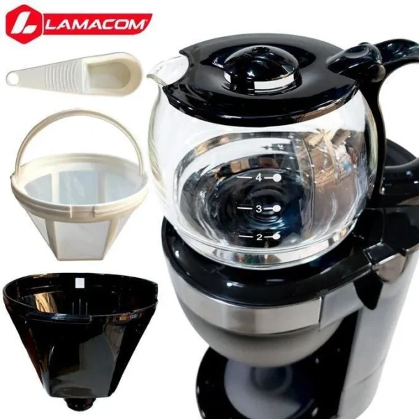 Lamacom، ماكينة قهوة كهربائية 4-6 فناجين 600 واط – الملحقات