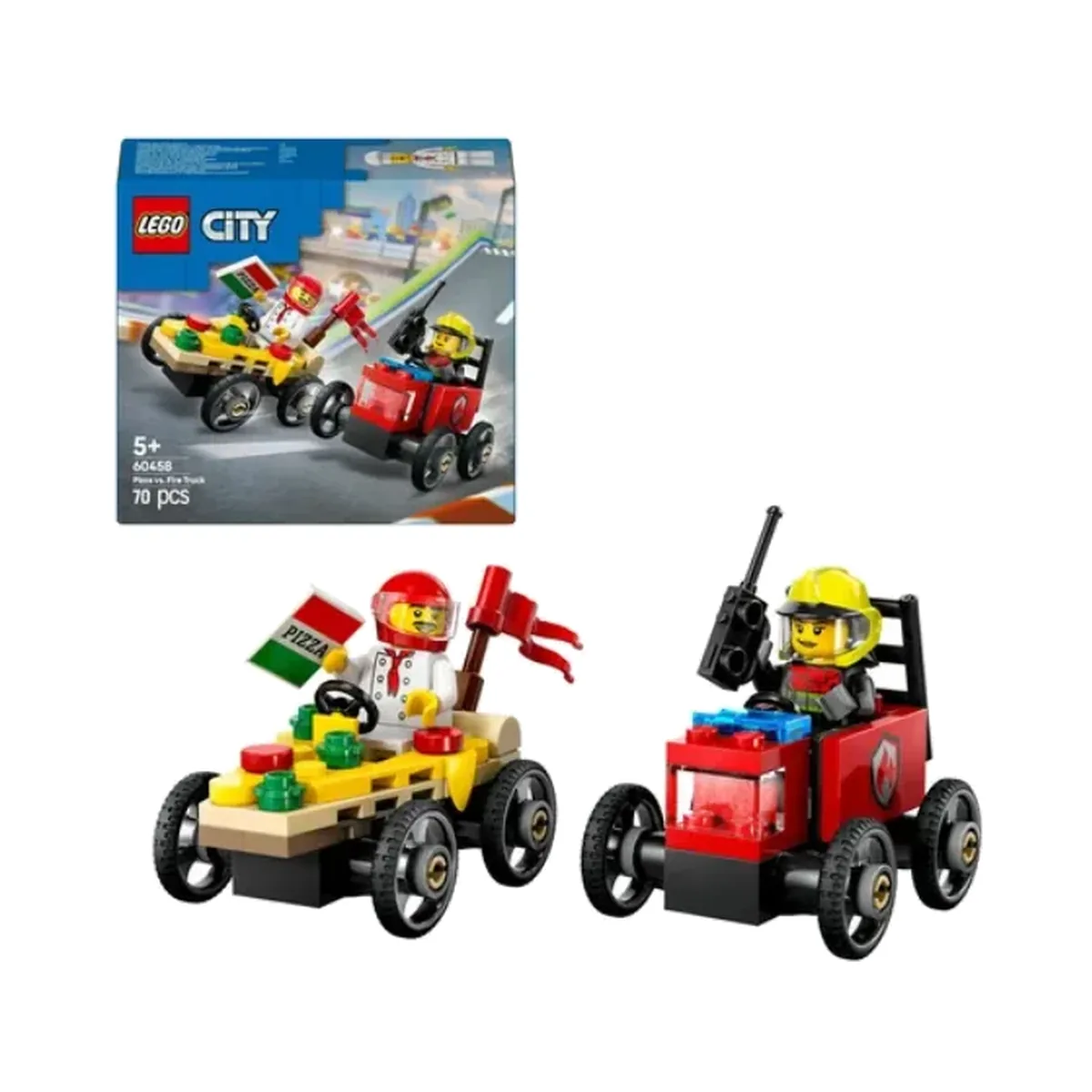 LEGO City 60458 camion de pizza contre camion de pompiers LEGO City 60458 camion de pizza contre camion de pompiers – LEGO