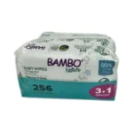 Pack de lingettes bébé Bambo Nature, 3 paquets plus 1 offert