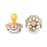 Lot de 2 sucettes Bibs symétriques Glow Blush / Vanilla pour bébé de 0 à 6 mois