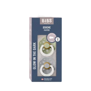 Lot de 2 sucettes symétriques Glow Sage / Cloud Bibs 0-6 mois – Bibs