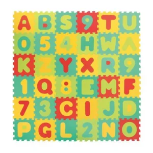Ludi, tapis d'éveil en mousse à emboîter, lettres et chiffres – Ludi