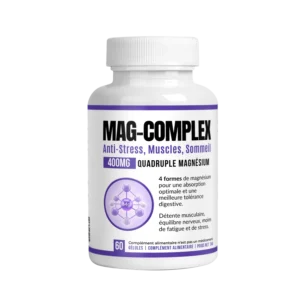 MAG-COMPLEX 400 mg – Quadruple Magnésium : Stress, Muscles & Sommeil – AlphaVital
