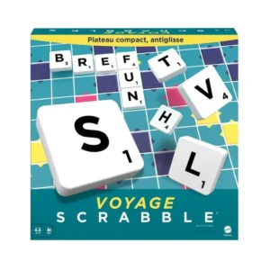 Mattel Scrabble Voyage jeu de lettres compact 2 à 4 joueurs – Mattel Games