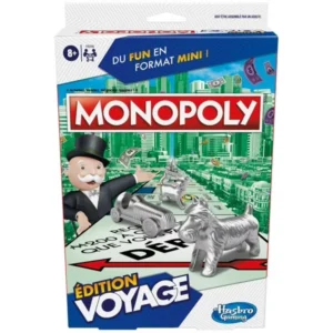 Monopoly Voyage Hasbro Gaming plateau pliable de poche – Hasbro