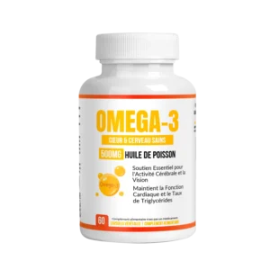 Oméga 3 Huile de Poisson 500 mg – Cœur, Cerveau & Vision (EPA120/DHA180) – AlphaVital