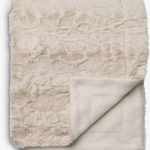 Plaid effet fourrure Myggblom 130 × 170 cm, beige – JYSK