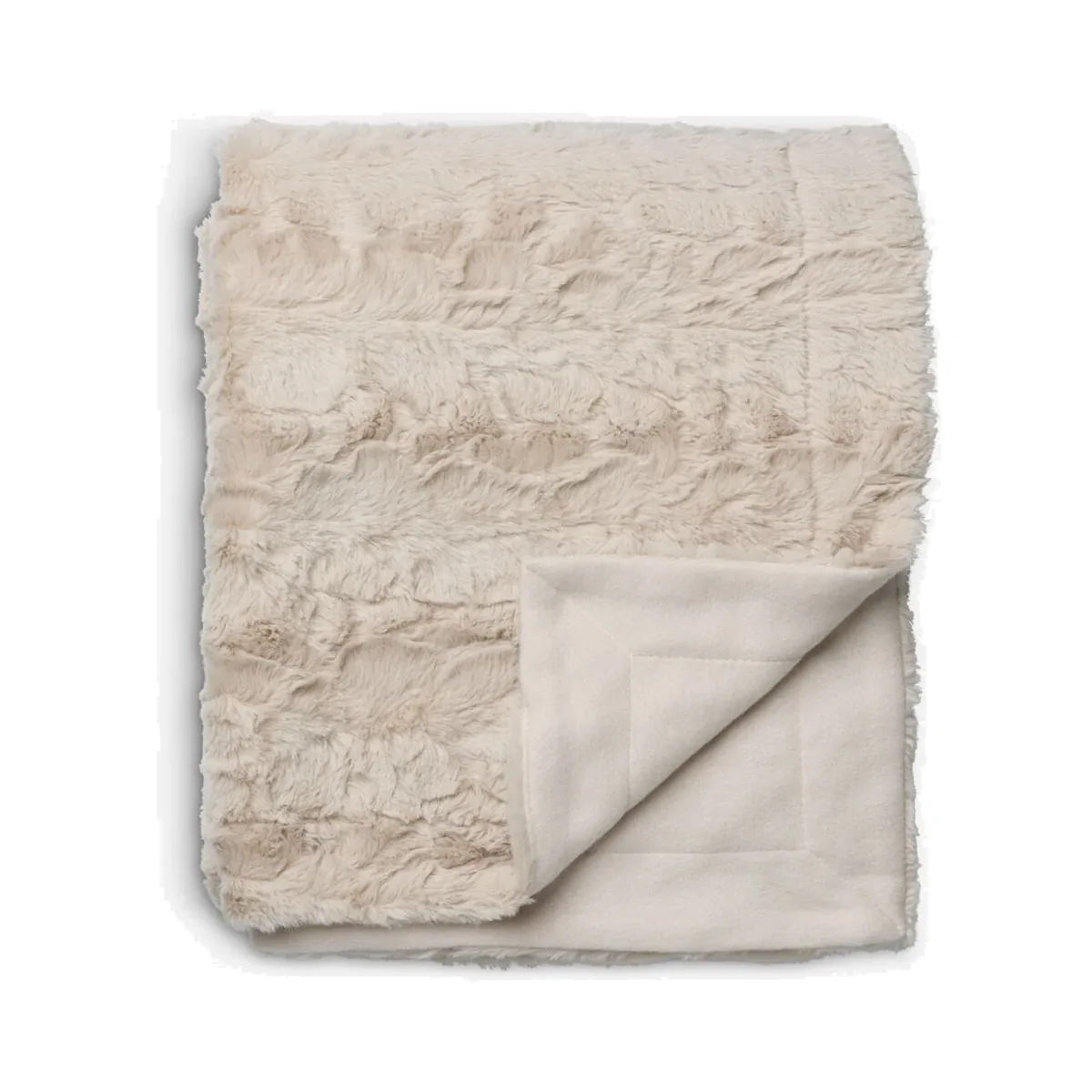 Plaid effet fourrure Myggblom 130 × 170 cm, beige Plaid effet fourrure Myggblom 130 × 170 cm, beige – JYSK