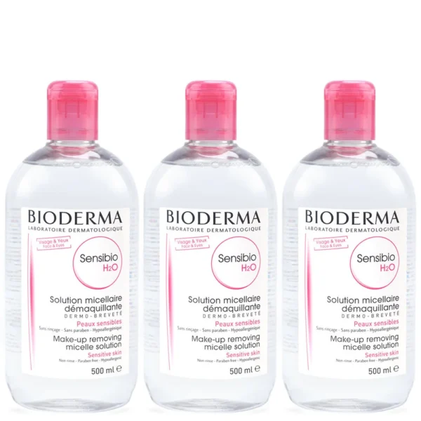 Sensibio H2O من Bioderma 500 مل – منظر أمامي