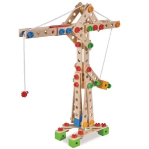 Smoby jeu de construction en bois Maxi grue 170 pièces 5 en 1 – Smoby